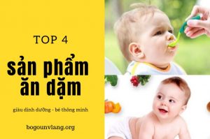 Top 4 sản phẩm ăn dặm của Nhật