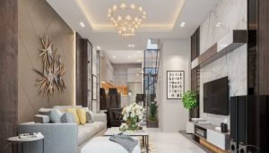 Màu sắc và nội thất được bài trí gọn gàng