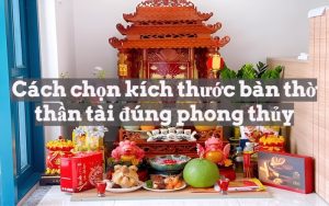 kích thước bàn thờ thần tài