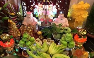 kích thước bàn thờ thần tài phổ biến