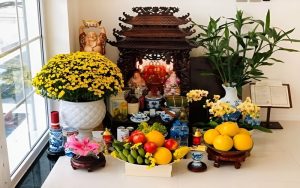 những vật nên có trên bàn thờ thần tài