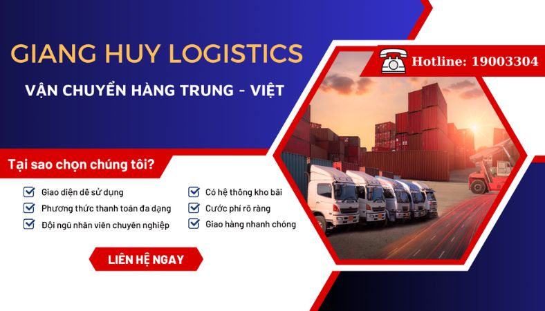 Giang Huy - Đơn vị hỗ trợ nhập hàng Trung Quốc