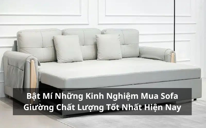 Bật Mí Những Kinh Nghiệm Mua Sofa Giường Chất Lượng, Giá Tốt Hiện Nay