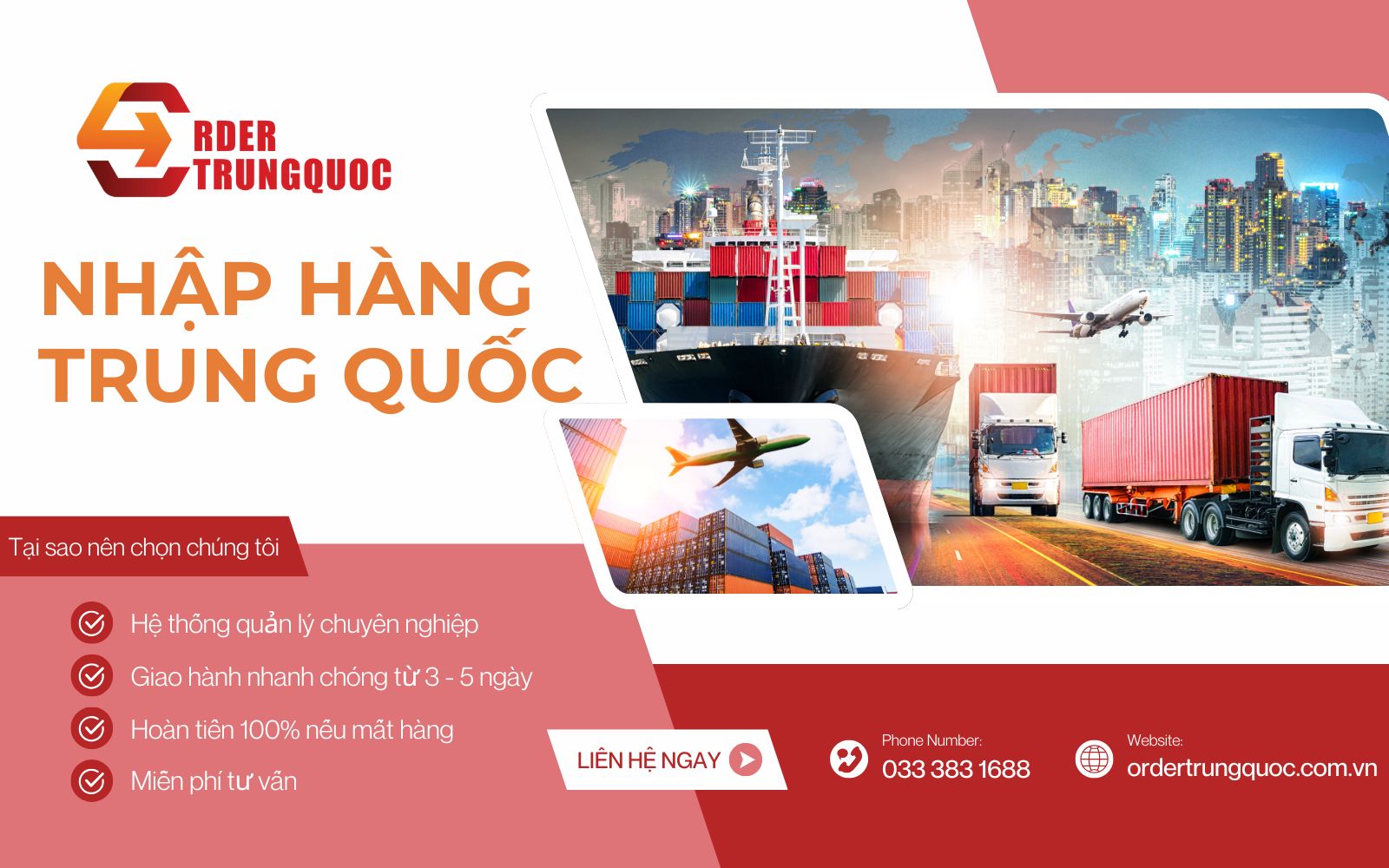 Order Trung Quốc Logistics công ty nhập hàng Trung uy tín nhiều năm liền