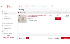 Giao diện website của Order Trung Quốc dễ sử dụng