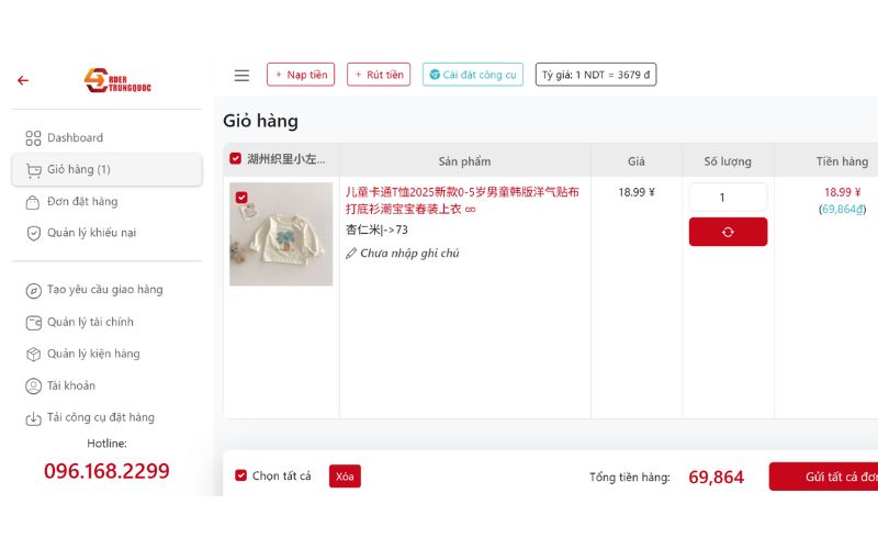 Giao diện website dễ sử dụng