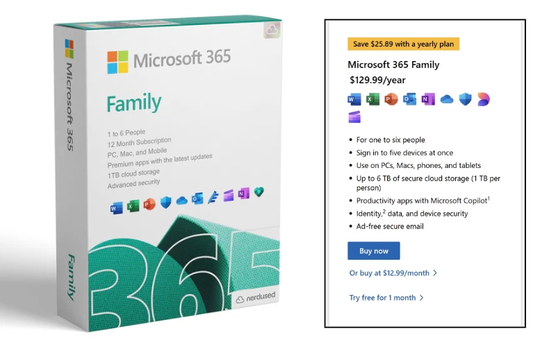 gói Microsoft 365 Family