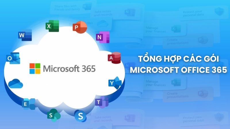tổng hợp các gói Microsoft Office 365