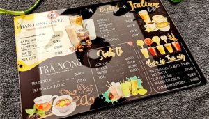 dịch vụ in menu nhựa In Hiệp Nhất