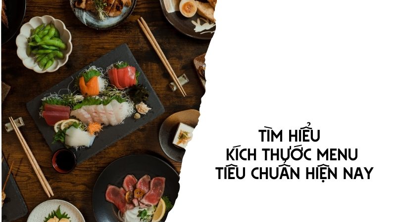 kích thước menu tiêu chuẩn
