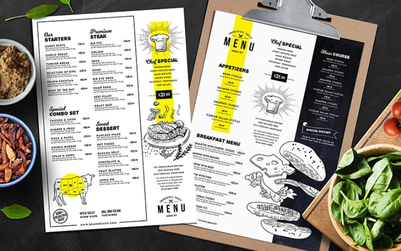 menu dọc